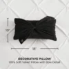 Velvet Bow Decorative Pillow Velvet Bow Decorative Pillow