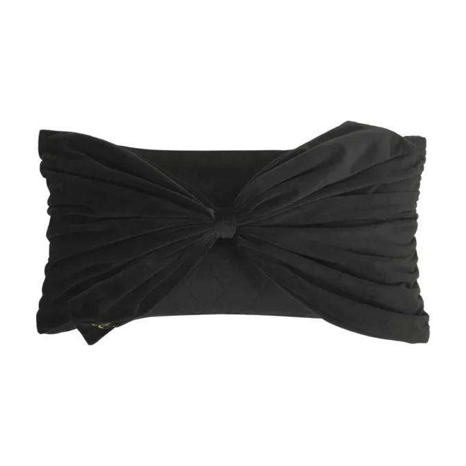 Velvet Bow Decorative Pillow Velvet Bow Decorative Pillow