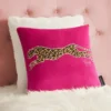 Velvet Cheetah Square Pillow Velvet Cheetah Square Pillow
