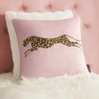Velvet Cheetah Square Pillow