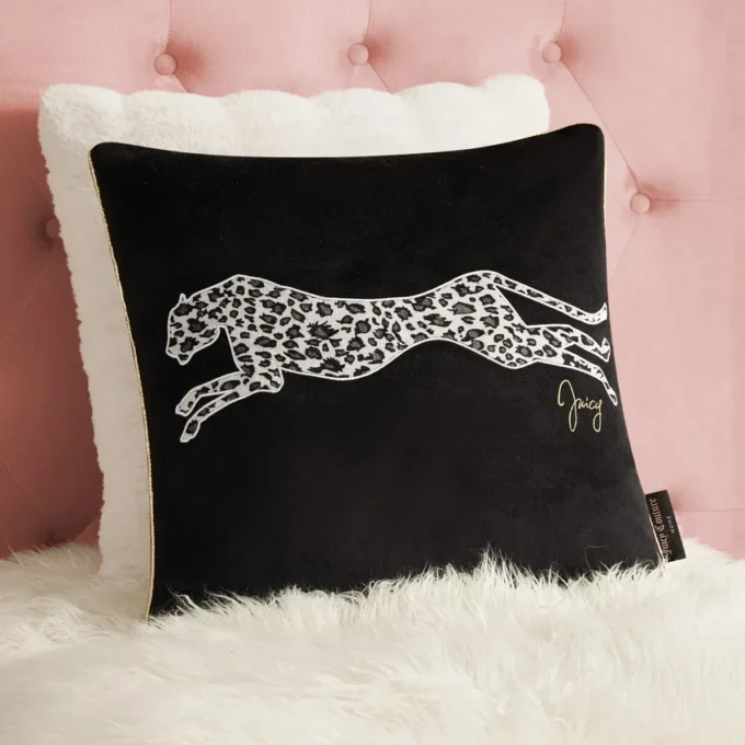 Velvet Cheetah Square Pillow Velvet Cheetah Square Pillow