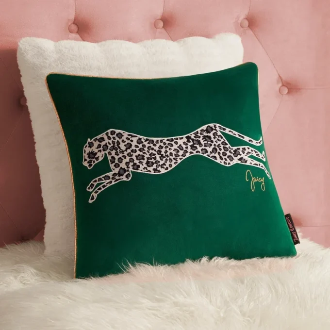 Velvet Cheetah Square Pillow Velvet Cheetah Square Pillow