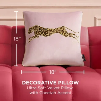 Velvet Cheetah Square Pillow