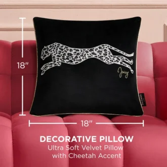 Velvet Cheetah Square Pillow