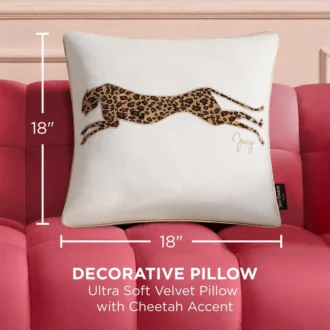 Velvet Cheetah Square Pillow