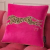 Velvet Cheetah Square Pillow Velvet Cheetah Square Pillow