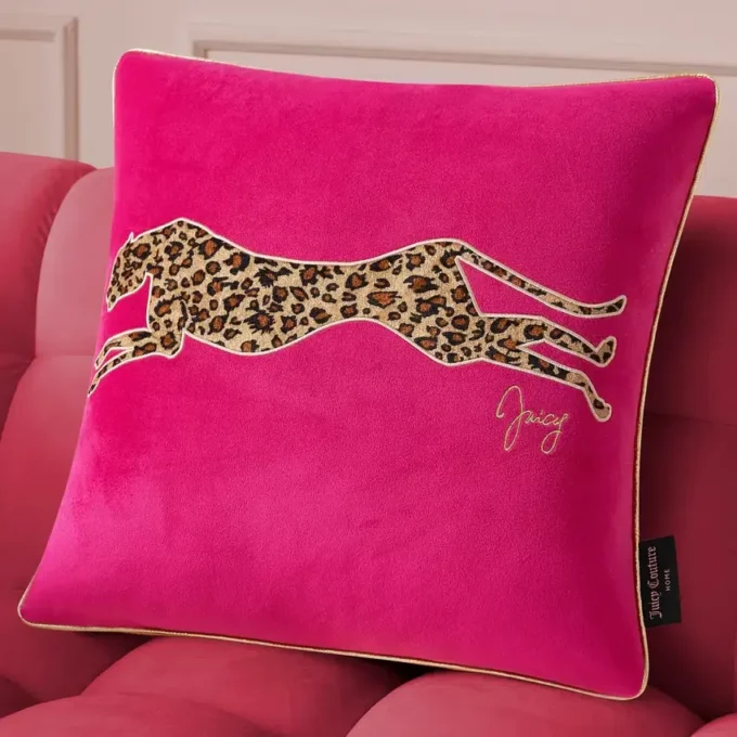 Velvet Cheetah Square Pillow Velvet Cheetah Square Pillow