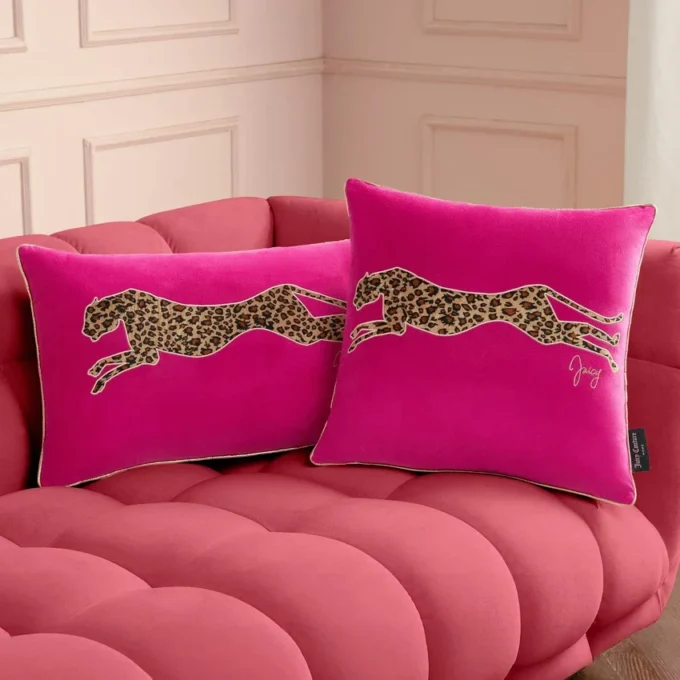 Velvet Cheetah Square Pillow Velvet Cheetah Square Pillow