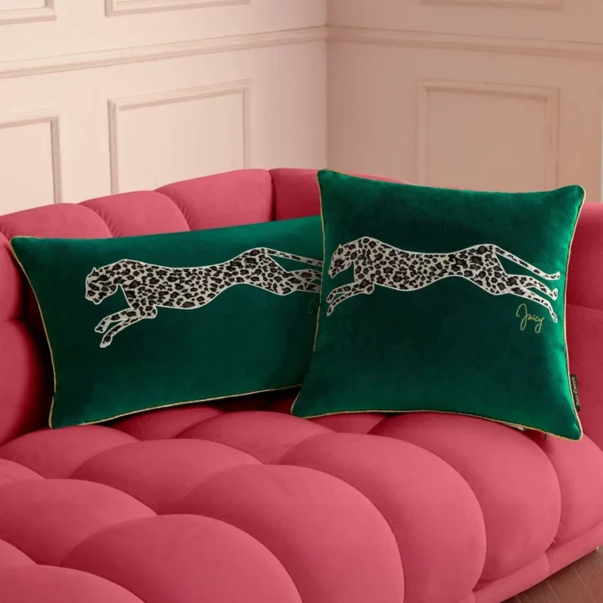 Velvet Cheetah Square Pillow Velvet Cheetah Square Pillow