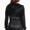 Virgo Customizable Big Bling Velour Hoodie Virgo Customizable Big Bling Velour Hoodie