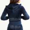 Wifey Customizable Big Bling Velour Hoodie Wifey Customizable Big Bling Velour Hoodie