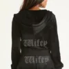 Wifey Customizable Big Bling Velour Hoodie Wifey Customizable Big Bling Velour Hoodie