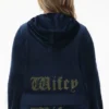 Wifey Customizable Big Bling Velour Hoodie Wifey Customizable Big Bling Velour Hoodie