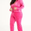Wifey Customizable Big Bling Velour Track Pants Wifey Customizable Big Bling Velour Track Pants